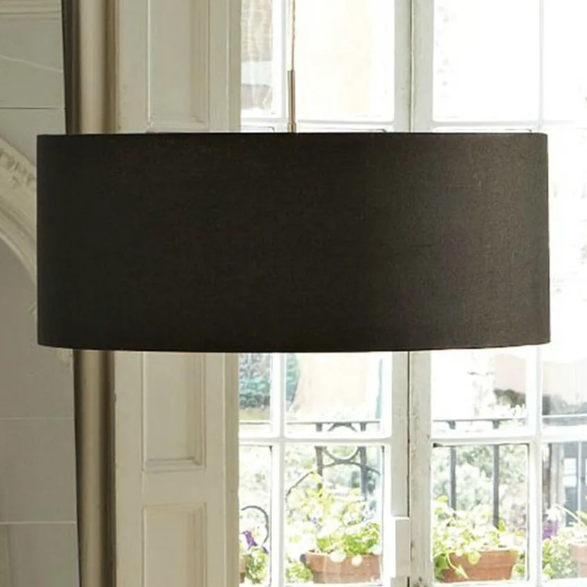Современный льняной тканевый абажур светодиодный подвесной светильник, диаметр 30-60 см светодиодный подвесной светильник для фойе столовой отеля осветительный прибор
