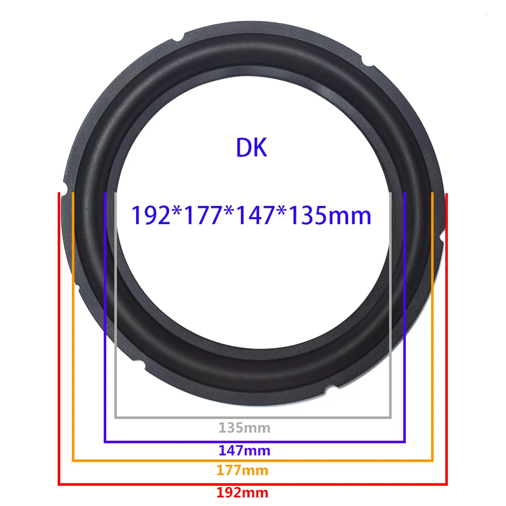 8 дюймов резиновый динамик ремонт объемная Подвеска Diy громкий динамик сабвуфер складной край громкий динамик запасные части