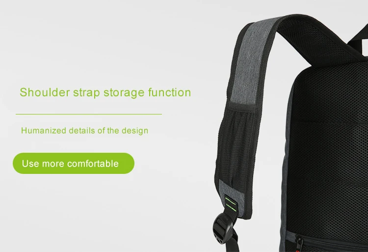 Хорошее качество Анти-кражи школьная сумка унисекс ноутбук рюкзак с солнечной батареей и зарядным устройством usb смарт-рюкзак-сумка через плечо
