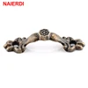 NAIERDI 10pcs Box Knobs Zinc Alloy Handle Arch Tracery Bronze Tone For Drawer Wooden Jewelry Box Mini Handles For Hardware ► Photo 2/6