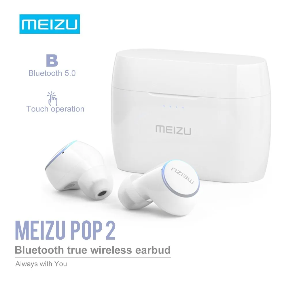 

MEIZU POP 2 POP2 True TW50S Wireless Bluetooth 5.0 Earphone Mini Sport In-Ear Earbuds IP5X Waterproof 8H Playing Time Headset
