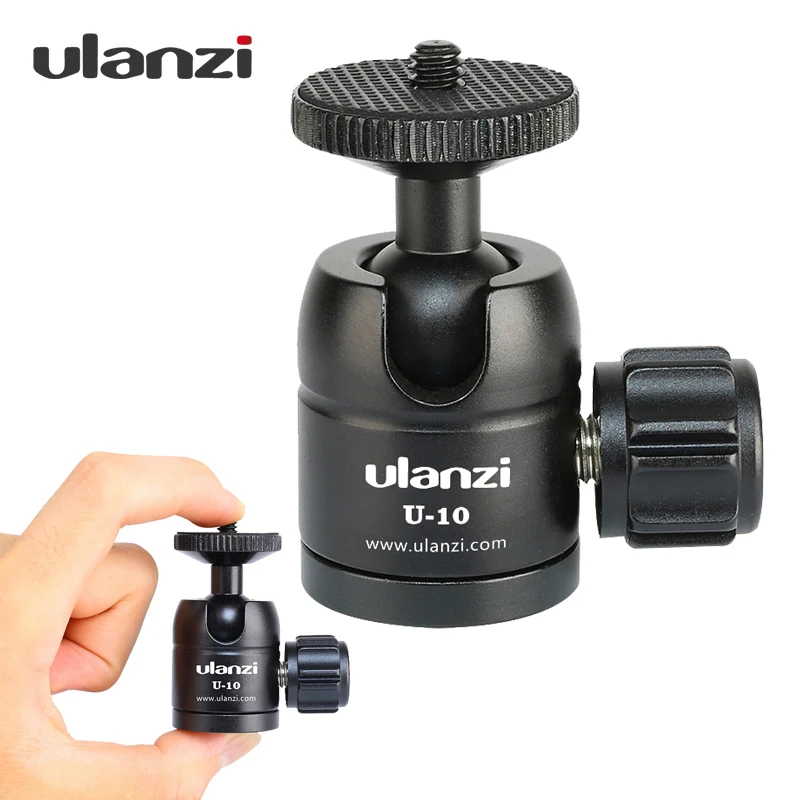 Ulanzi U 10 Mini Ball Head CNC Tripod Ball Head for iPhone Vloging Mini Tripod Monopod