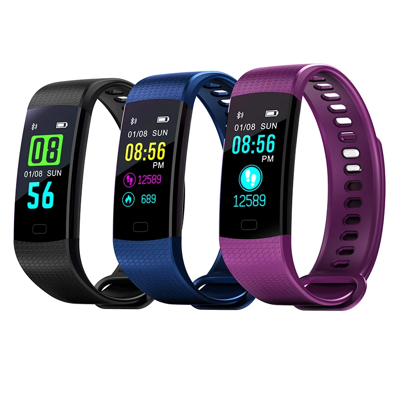 

YISUYA Silicone Band Waterproof Smart Bracelet Fitness Tracker Sport Watches for Men Women Multi-language Wristband Gifts 2018