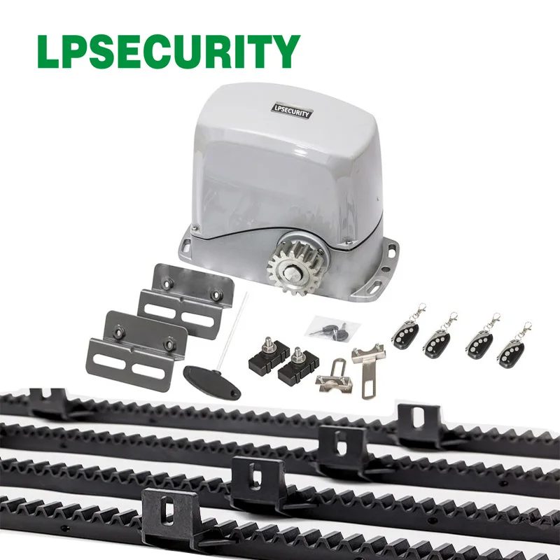 LPSECURITY Ahouse Солнечная система 5 м раздвижные ворота DC мотор управление устройством открывания 24VDC 800 кг(лампа сенсорная кнопочная панель опционально