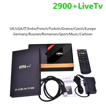 

Europe IPTV H96 Pro + Plus Android Tv Box 1 Year 6 Months IPTV M3U Portal Code H96 Set Top Box
