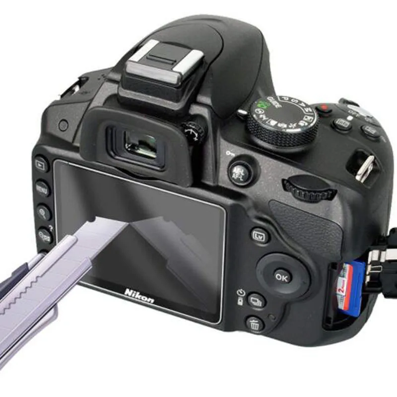 니콘 D7000 D700 D300 D90 DSLR 카메라 용 강화 유리 보호대, LCD 디스플레이 화면 보호 필름 보호