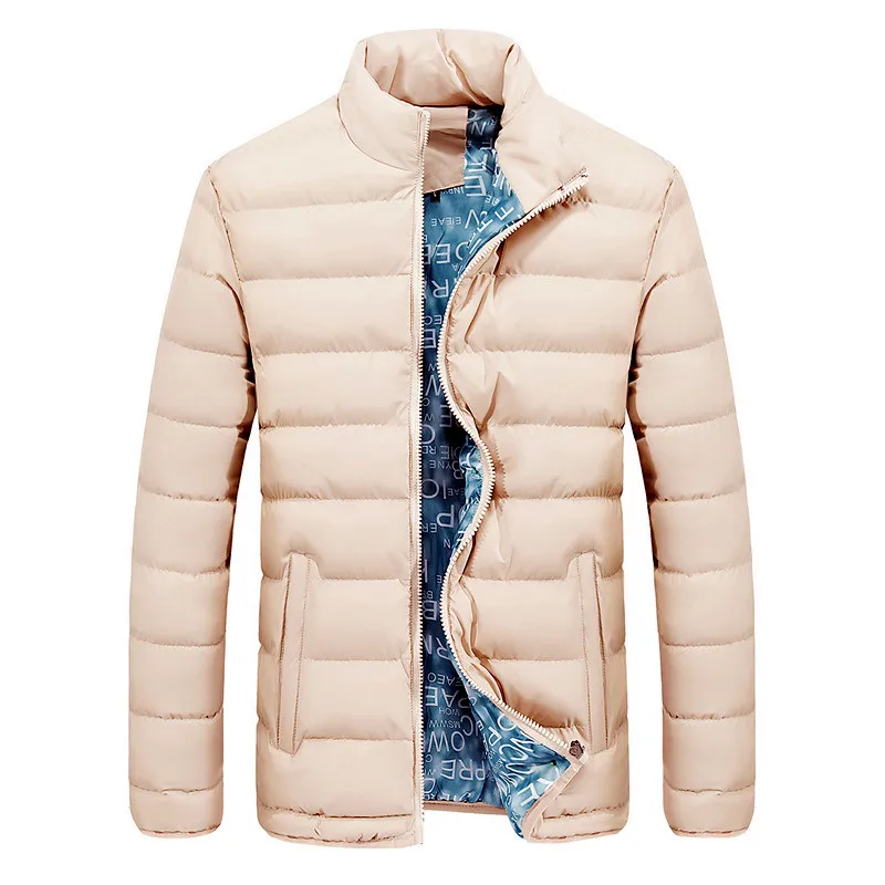 Мужская куртка осень зима горячая распродажа Качественные приталенные мужские модные пальто повседневная верхняя одежда крутой дизайн теплая куртка мужская M-6XL - Цвет: New khaki