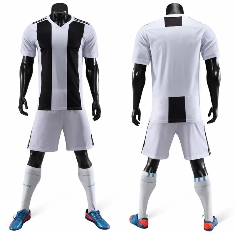 

18/19 Blank Soccer Jersey & shorts Adults & children jerseys Football uniform Soccer Training Suit Running Sportswear Customized