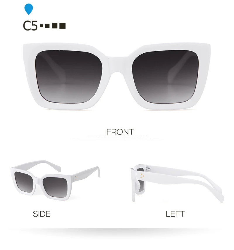Sorvino Ретро оттенки для женщин Квадратные Солнцезащитные очки Роскошные брендовые дизайнерские белые черные прозрачные леопардовые солнцезащитные очки SP291