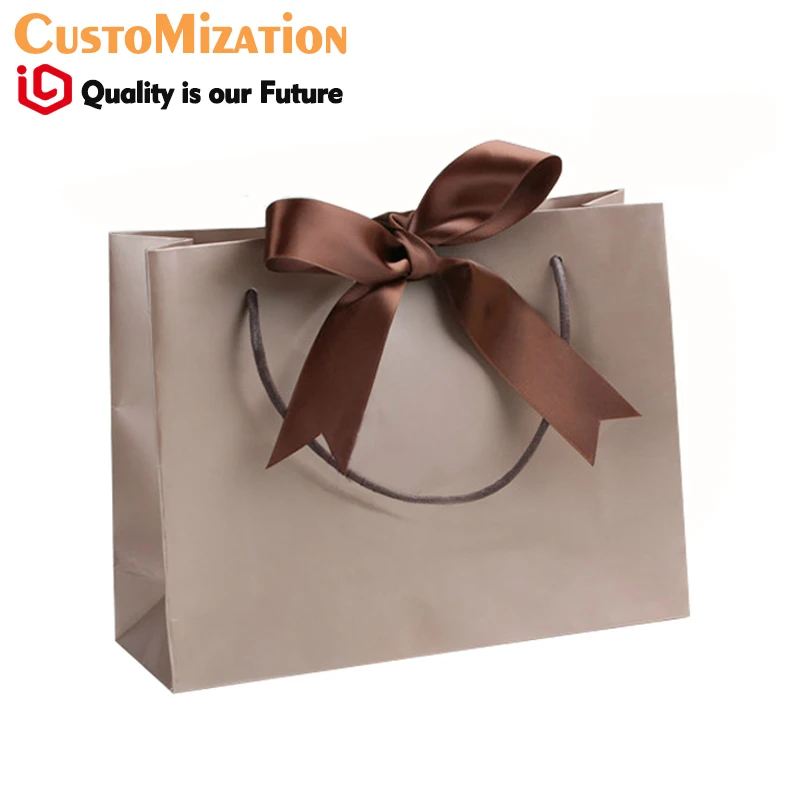 Luxury Custom Made Printed Paper Shopping Jewelry Gift Bags Crown Win China Suppliers Jewelry Packaging