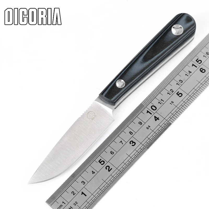 DICORIA Scout D2 blade G10 handle fixed blade hunt straight knife KYDEX Sheath camp survival outdoors tactical EDC knives tools