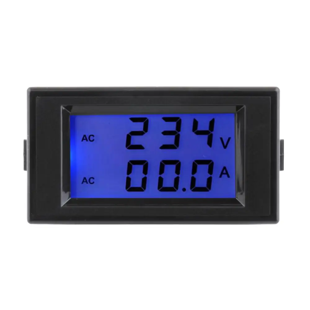 

1 Pcs 100A 300V 110V 220V Black AC Digital Ammeter Voltmeter LCD Panel Amp Volt Meter Brand New Hot Sale