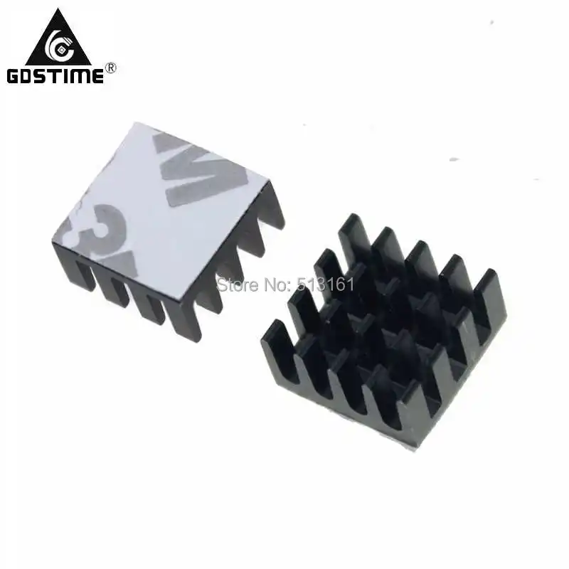 

100 pcs/lot Heat sink 14x14x7mm Chipset RAM Heatsink Aluminum Radiator Cooler