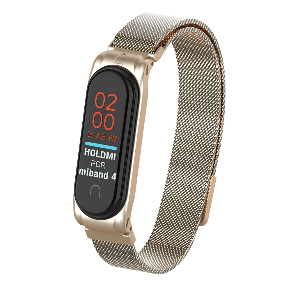 Магнитный металлический браслет для Xiaomi mi band 4, аксессуары для умных часов, браслеты из нержавеющей стали wirst для Xio mi, браслет 4, браслет