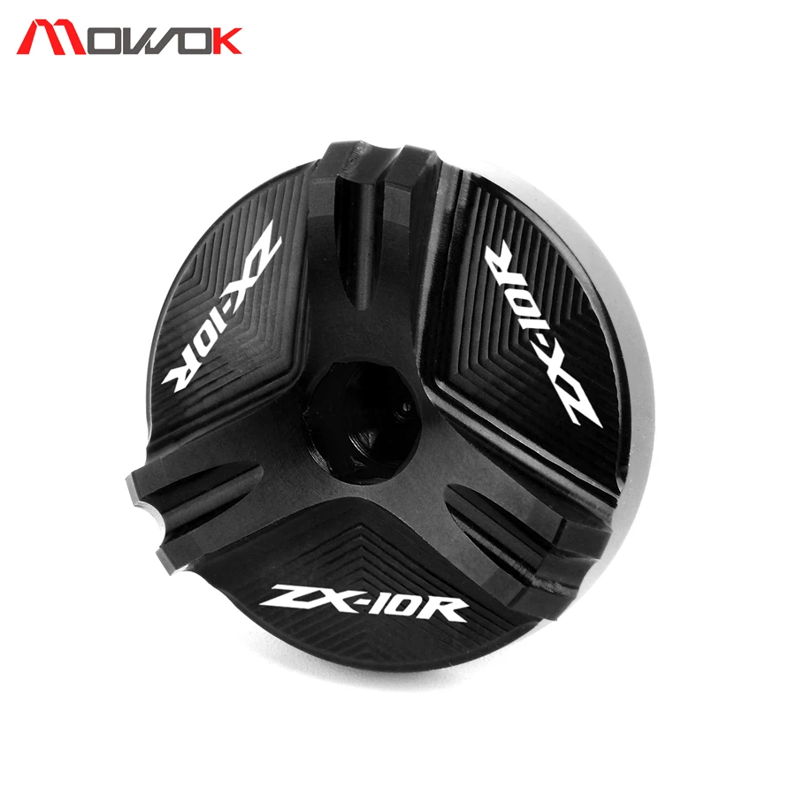 

For KAWASAKI ZX10R ZX-10R ZX 10R 2004-2018 2007 2015 2016 2017 CNC Motorcycle Accessories Engine Magnetic Oil Drain Plug cover