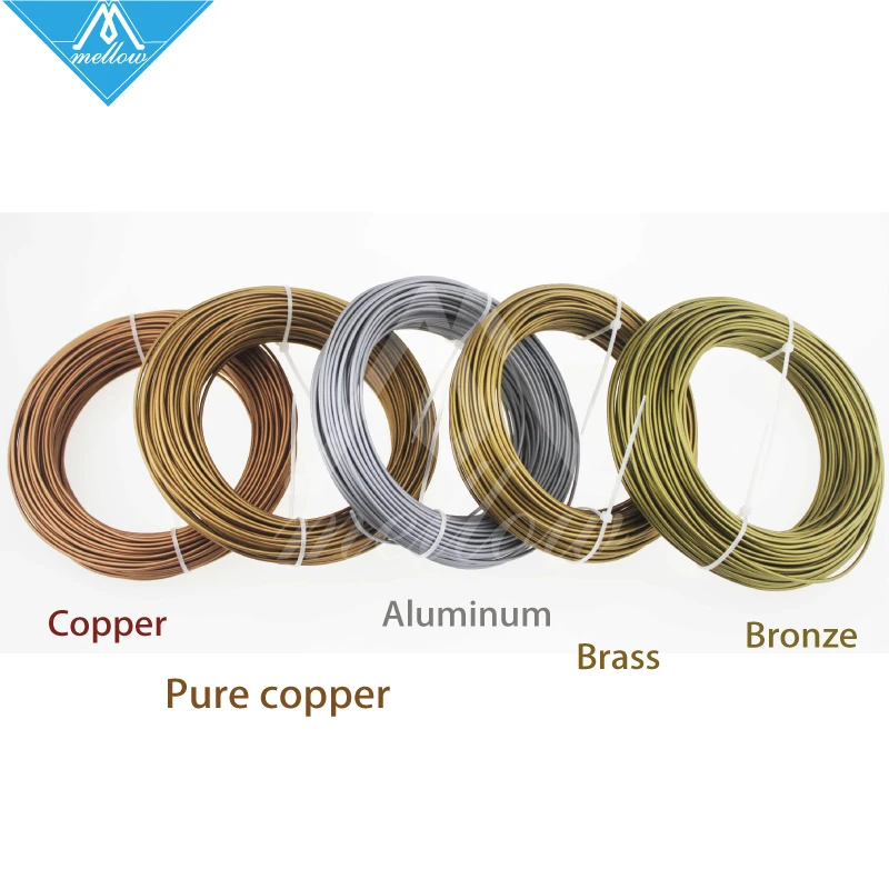 Najtaniej Gorąco! 100g drukarka 3D włókno metaliczne, 30% włókien o zawartości metalu czysta miedź mosiądz brąz miedź aluminium, 1.75