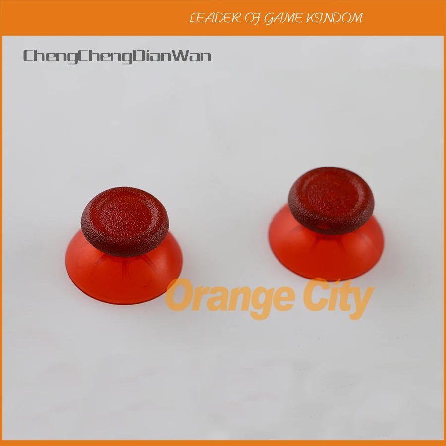 

ChengChengDianWan 2pcs/lot transparent clear mushroom 3d Analog Joystick cap clear Thumbsticks Cap for ps4 controller