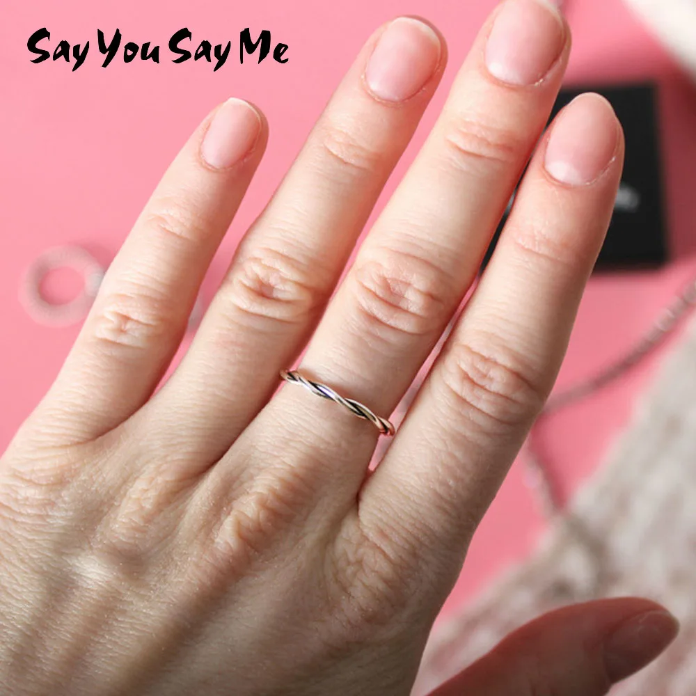 

Say You Say Me Plant Vine 925 Sterling Silver Rings Trendy Style Rings For Women Creative Gift Party POP Dropshipping