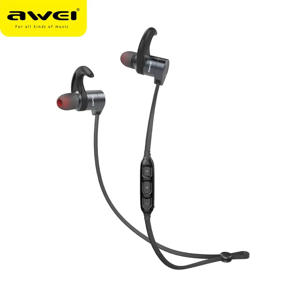 

AWEI AK3 Wireless Bluetooth Earphone Magnetic Sport Earbuds Waterproof Headset with Microphone Earphones For Mobile Phones