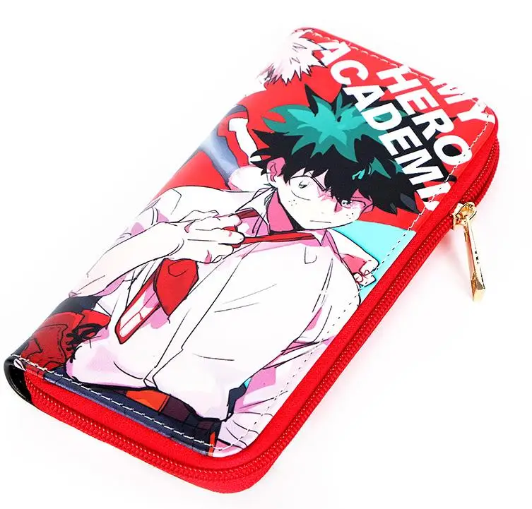 Аниме Boku no Hero Academy My Hero Academy кошелек Midoriya izku COS Длинные Короткие Кошельки Держатель для карт портмоне клатч кошелек - Цвет: 5