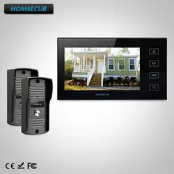 Homssecur 7 "Hands-free видео дверной телефон домофон + сенсорный домофон TC031 камера + TM704-B монитор