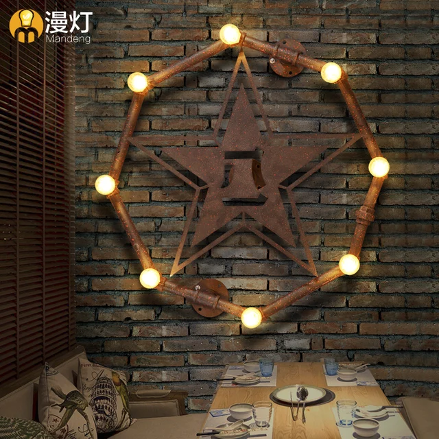 Star Shaped Wall Lamps Limited Real Led Lamp Arandela Outdoor Star Shaped Wall Lamps Limited Real Led Lamp Arandela Outdoor Light Vintage Reminisced