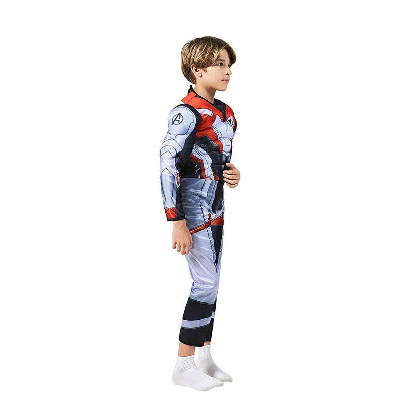 Дети Marvel 4 Endgame Advanced Tech Quantum Realm Muscle Dress Up Хэллоуин Косплей Карнавальный костюм для