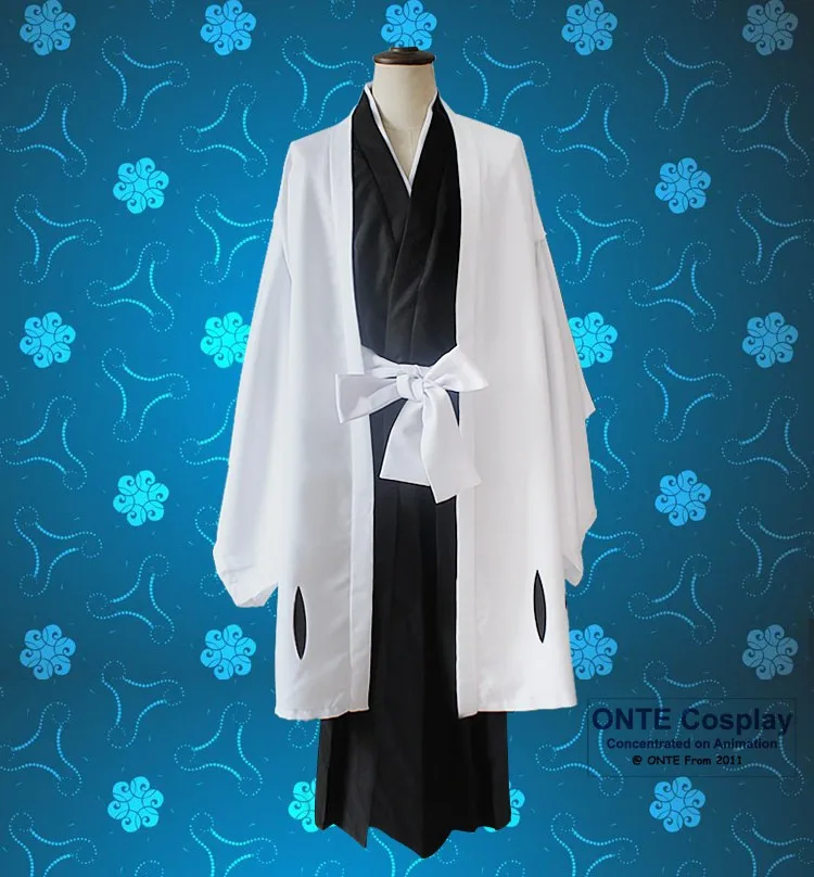 Cosplay&Ware [7]Anime Bleach Cosplay Costumes Capes 1st To 11th 12th 13th Division Captains Cloaks With Sleeve Coat Halloween -Cosplay&Ware anime Shop