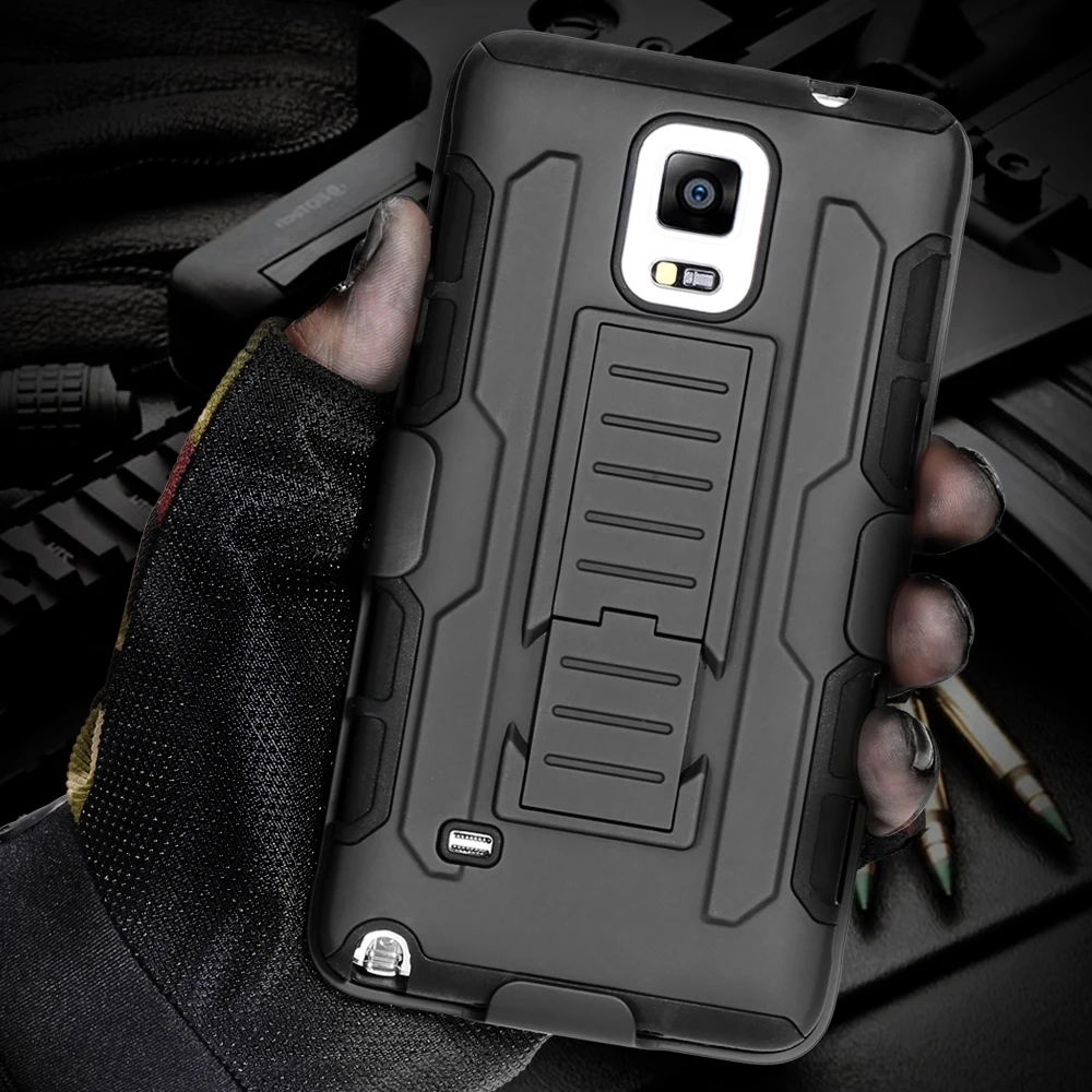 Future Military Armor Kickstand Cover Case For Samsung Galaxy Note 7 4 5 3 2/S7/S5/S6/S6 Edge/S6 Edge+/A5 A7/S4/S3 3 in 1 Hybrid