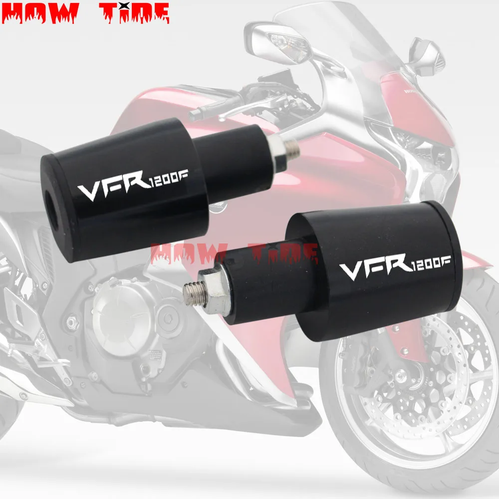 Для HONDA VFR 1200/F VFR1200F CNC алюминиевые аксессуары для мотоциклов 7/8 ''22 мм ручки для руля - Цвет: Black