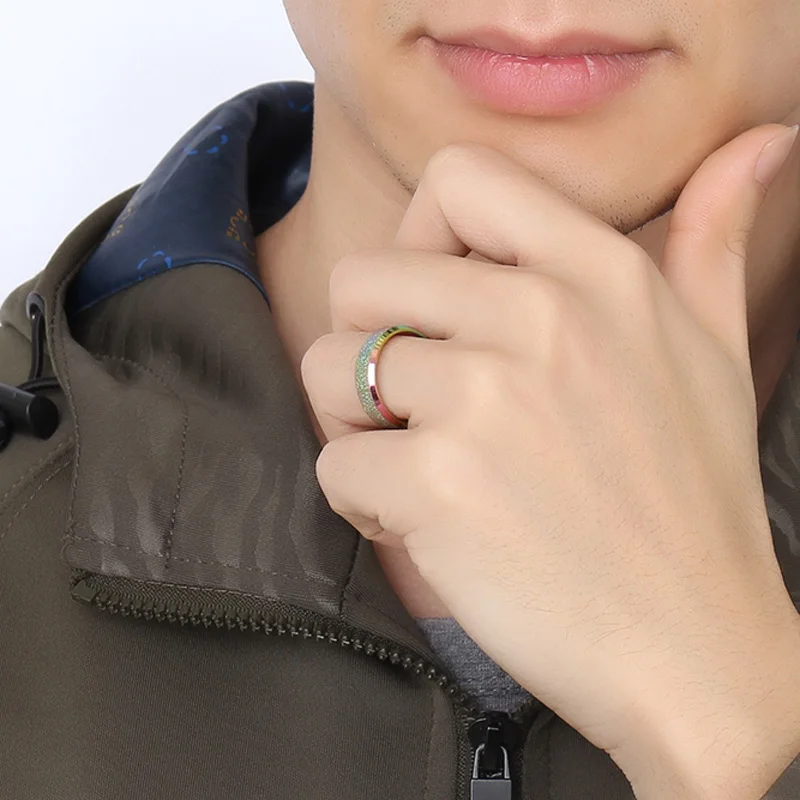 Meaeguet-Trendy-Stainless-Steel-Rings-For-Women-Men-Simple-Rainbow-Frosted-Ring-Jewelry-6MM-Wide-USA (1)