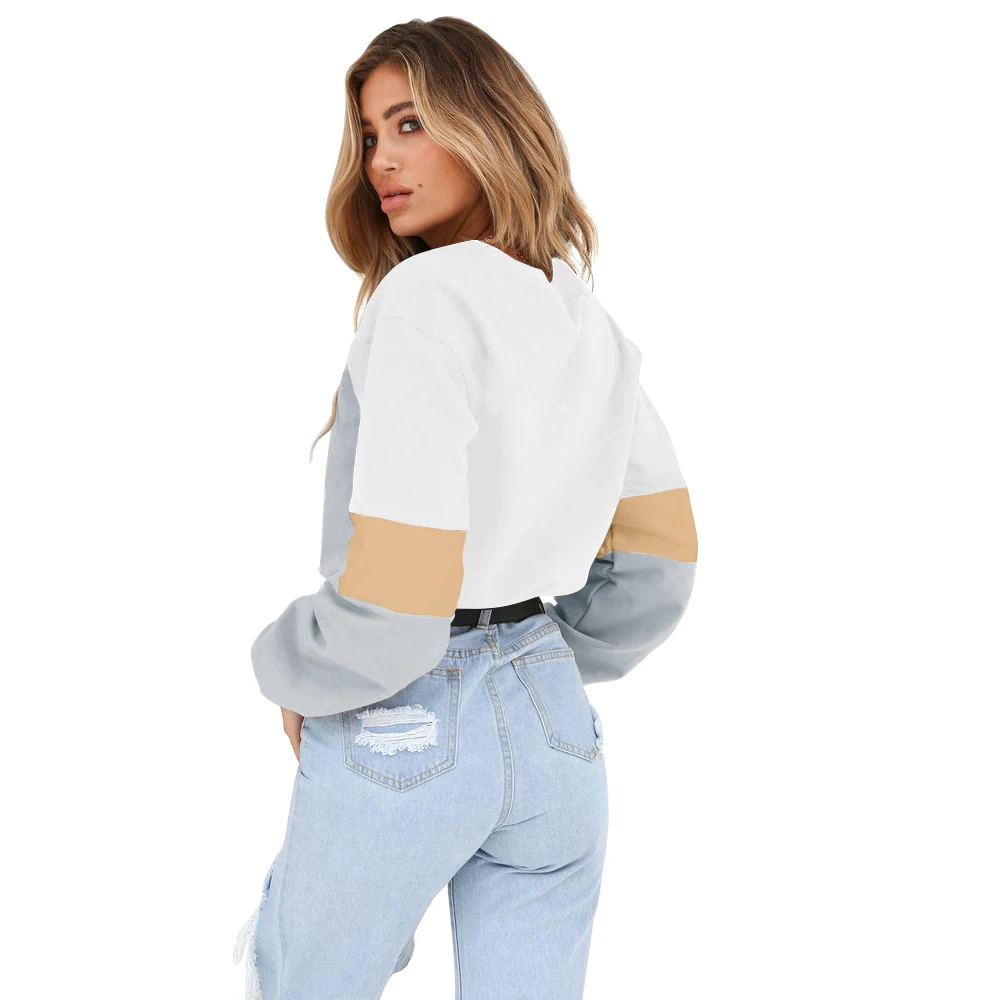 Adogirl Collar Bandage Hoodies Sexy O Neck Patchwork Long Sleeve Loose Crop Tops Winter Clothes Women Plus Sizes Adogirl Collar Bandage Hoodies Sexy O Neck Patchwork Long Sleeve Loose Crop Tops Winter Clothes Women Plus Sizes