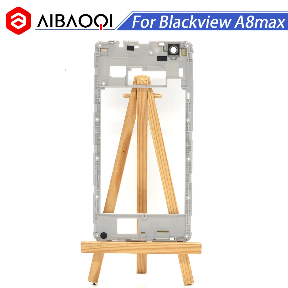 AiBaoQi новая Оригинальная средняя рамка+ стекло камеры+ антенна бумага в сборе Замена для 5,5 дюймов Blackview A8 Max телефон