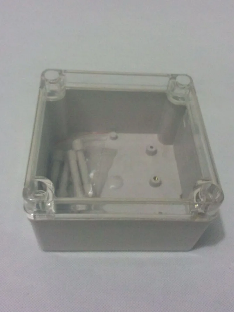 

Clear Transparent Cover ABS Material IP66 Waterproof plastic distribution box electrical junction box 125*125*75mm With CE