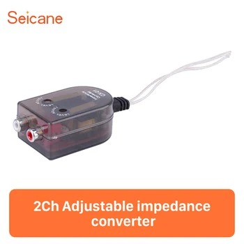 

Seicane 57*38*26mm AudioAdjustable Impedance Converter Capacitor for Universal Simple installation Black Color Vehicle Refitting