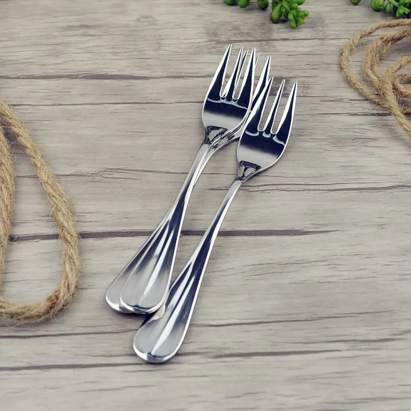 

VanKood Kitchen Stainless Steel Fruit Fork and Dinner Forks Useful Tool Dinnerware Steel
