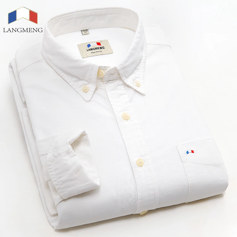 Langmeng 2015 hot selling men brand shirt new spring autumn mens casual shirts high quality man