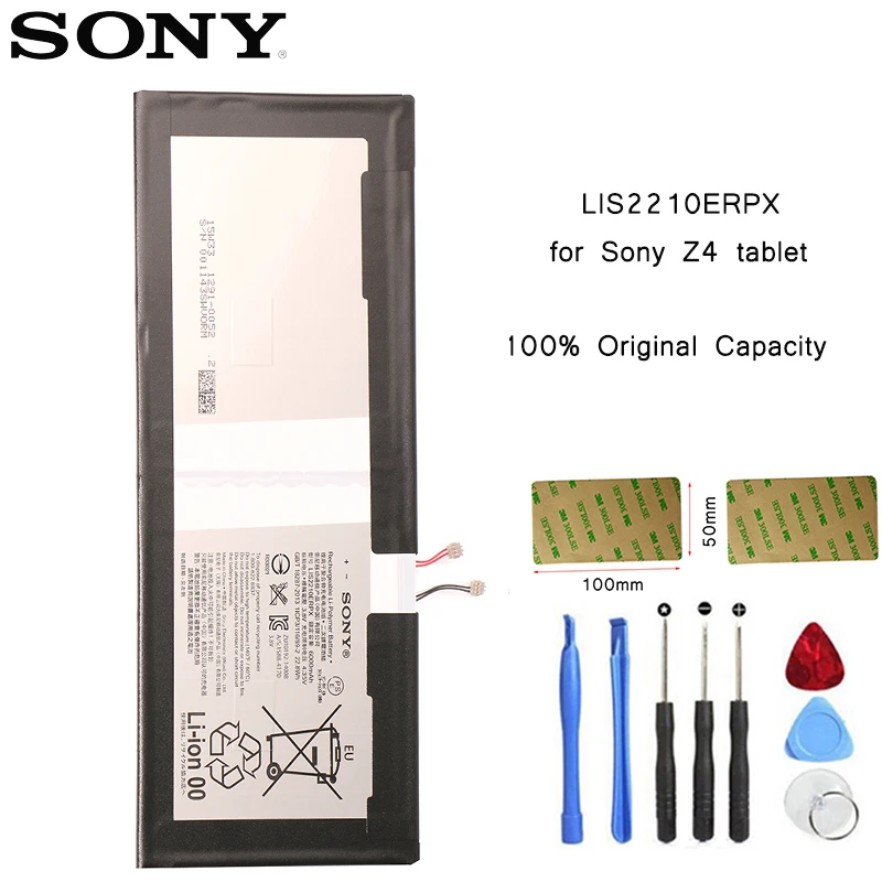 

Original Sony Tablet Battery LIS2210ERPX LIS2210ERPC For SONY Xperia Z4 Tablet Ultra SGP771 SGP712 Replacement Batteries bateria