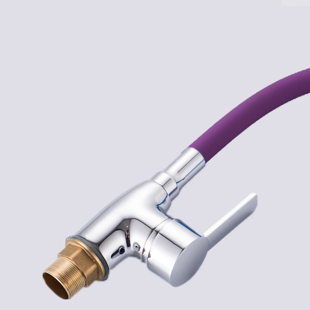 Business Style Silica Gel Nose Any Direction Rotating Kitchen Faucet Cold and Hot Water Mixer Torneira Cozinha Single Handle Tap3