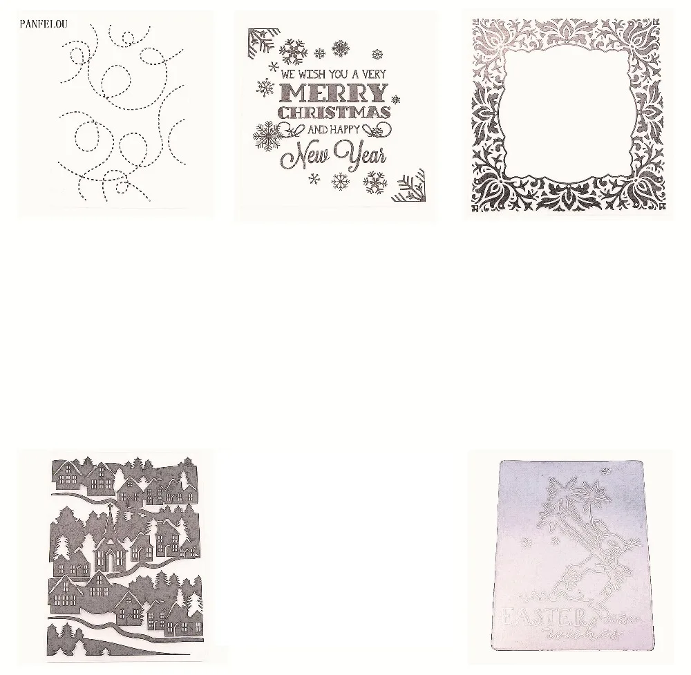 

Easter plastic Merry Christmas template craft card making paper card album wedding decoration scrapbooking embossing folder