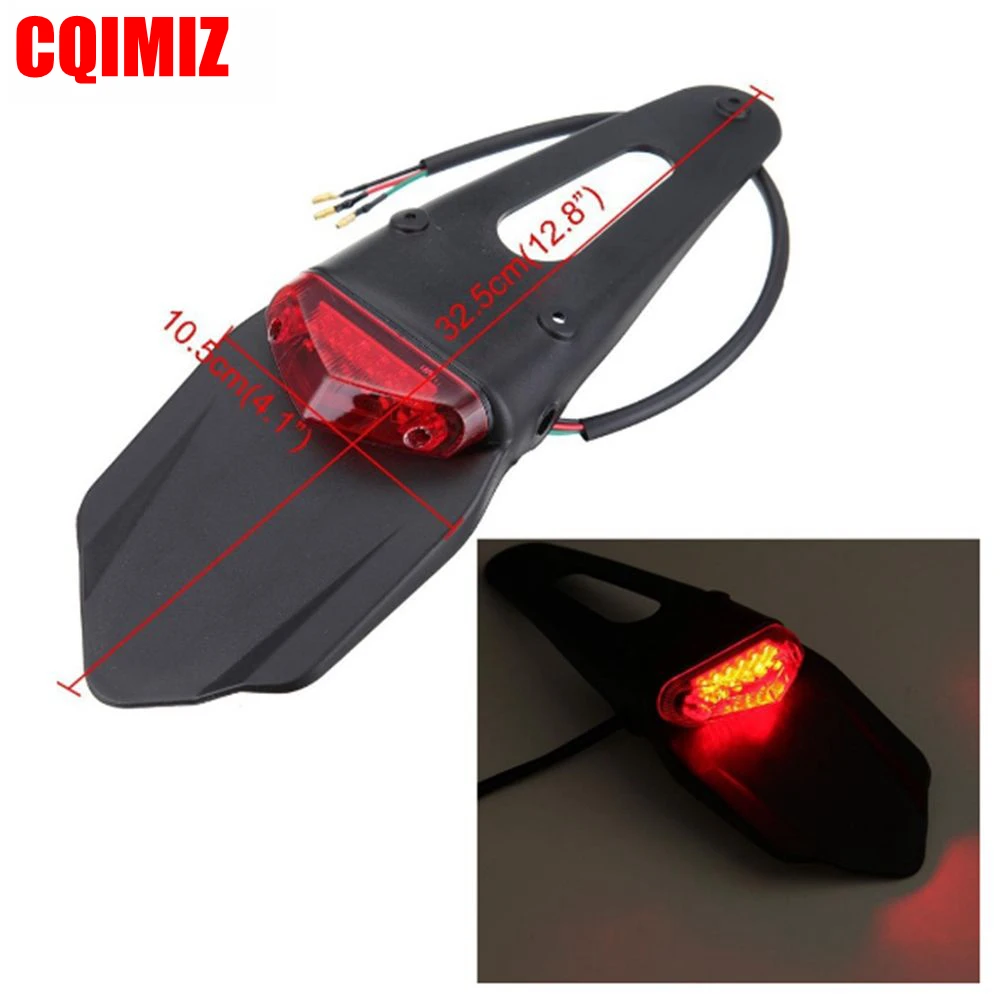 Dirt Bike LED Taillight Universal Off Road Motorcycle Rear Tail Brake