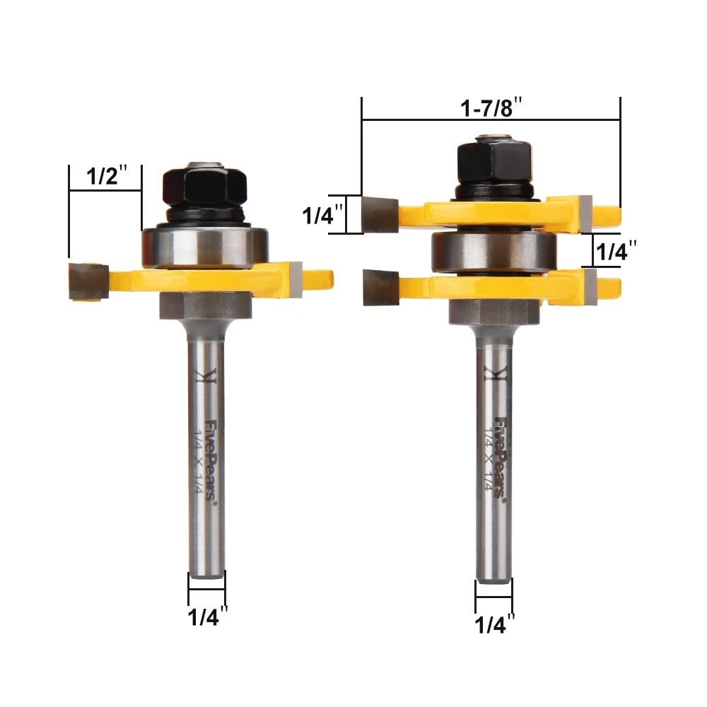 FivePears Tongue and Groove Router Bit  (3)