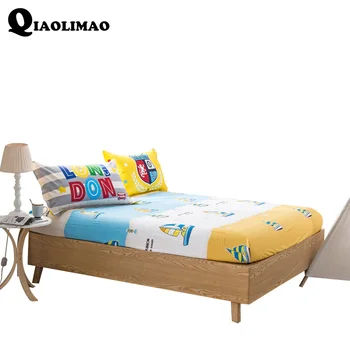 

Best Selling Fashion Cartoon Printed 100% Cotton Bed Sheets Protective Mattress Cover Fitted Sheet 120*200cm/150*200cm/180*200cm