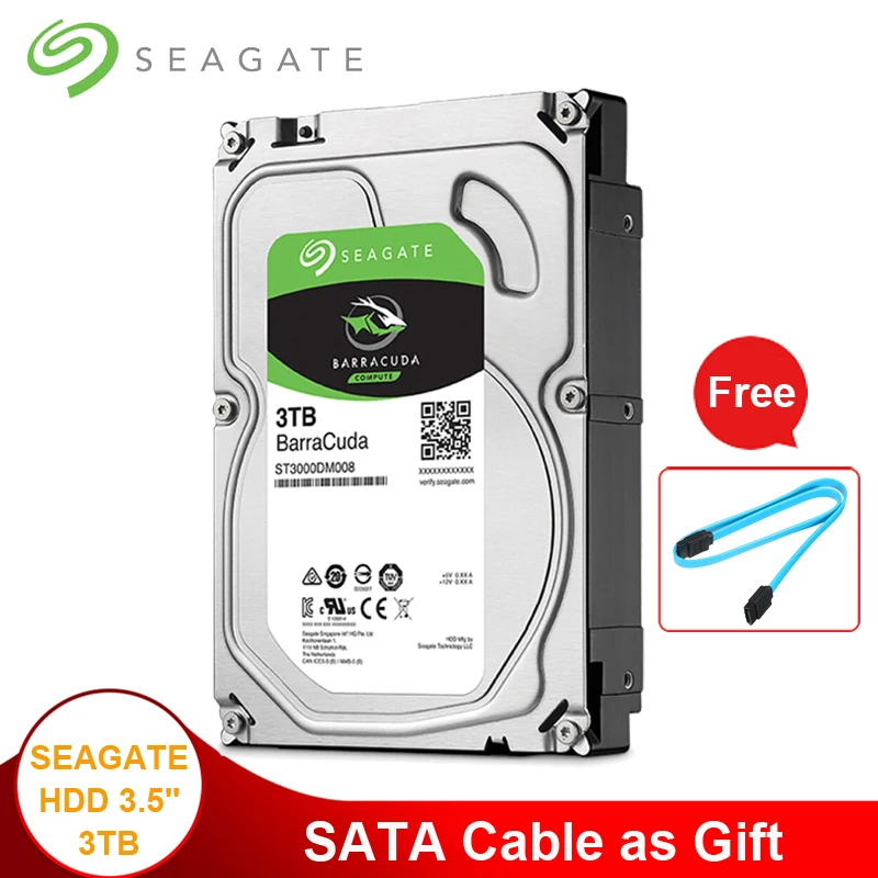

Seagate 3TB Desktop HDD Internal Hard Disk Drive 3TB SATA 6Gb/s 5400RPM Cache 64MB 3.5" Hard Disk HD 3TB For Computer