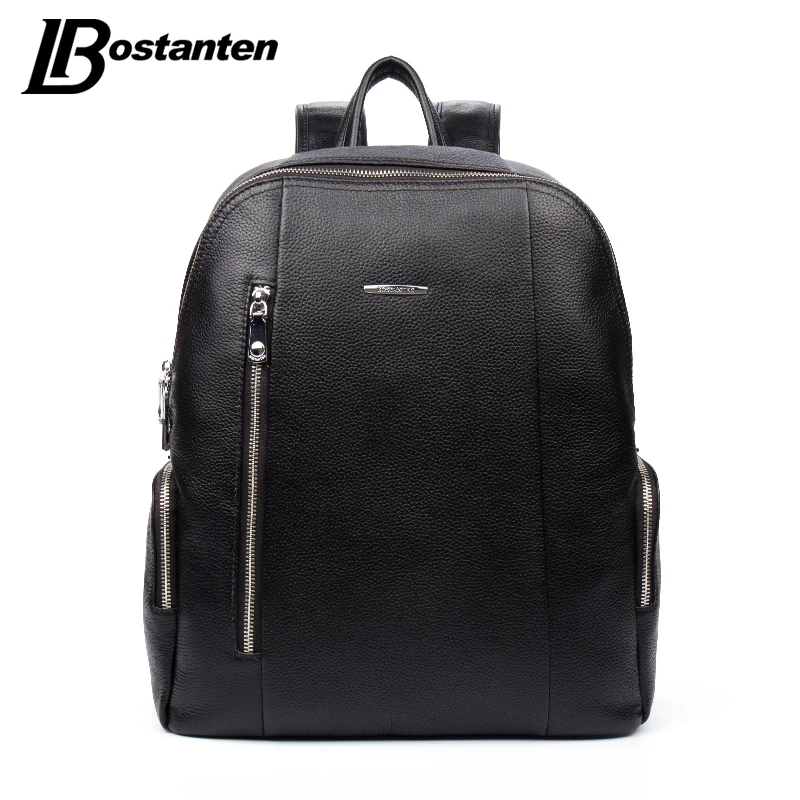 BOSTANTEN Famous Brand Genuine Leather Men Backpack Bags Large Men Travel Bag Luxury Designer ...