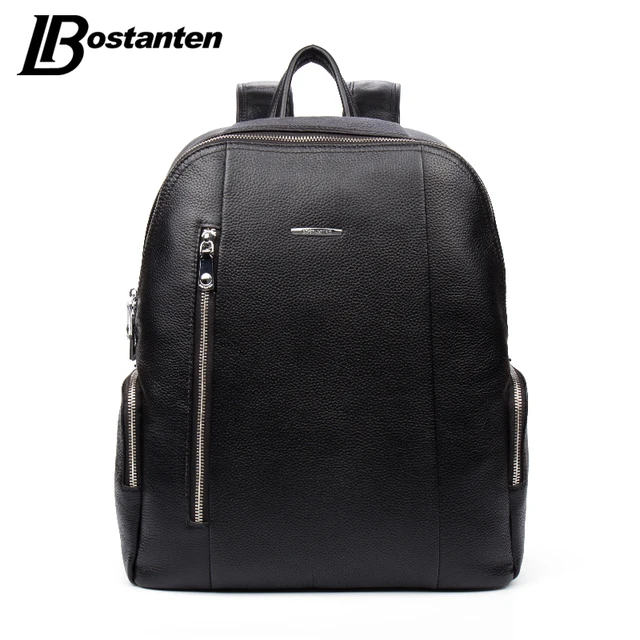 BOSTANTEN Famous Brand Genuine Leather Men Backpack Bags Large Men ...