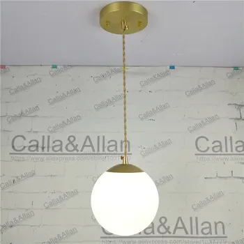 

modern indoor LED pendant light American Aisle Lights Retro white shade hanging Lamp LED Bulb 110V-220V pendant lamp