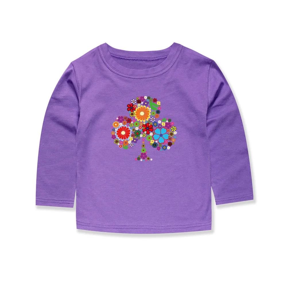 SMHONG/Детские футболки Детская Хлопковая футболка с цветочным рисунком Одежда для маленьких девочек одежда для маленьких мальчиков хлопковые топы с единорогом для От 1 до 14 лет