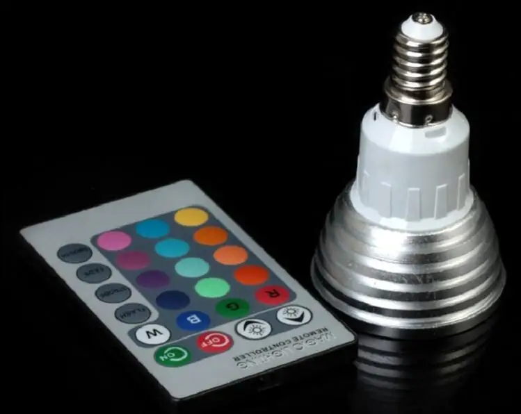 AC 85-265 V Красочные светодиодный RGB 5 W GU10/GU5.3/E27/E14/MR16 свет лампочка, лампа направленного света с удаленным Управление