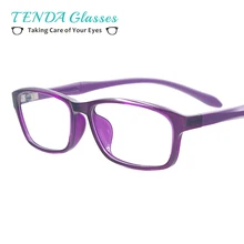 Женские легкие гибкие пластиковые овальные очки анти голубой луч компьютерные очки